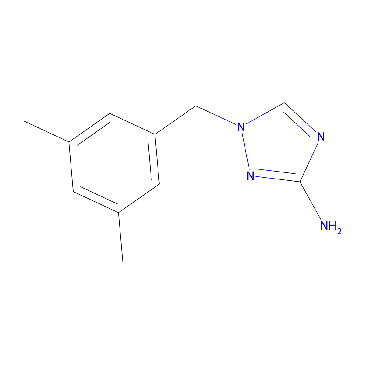 1-(3,5-Dimethylbenzyl)-1h-1,2,4-triazol-3-amine molecular structure, CAS 1183533-61-0