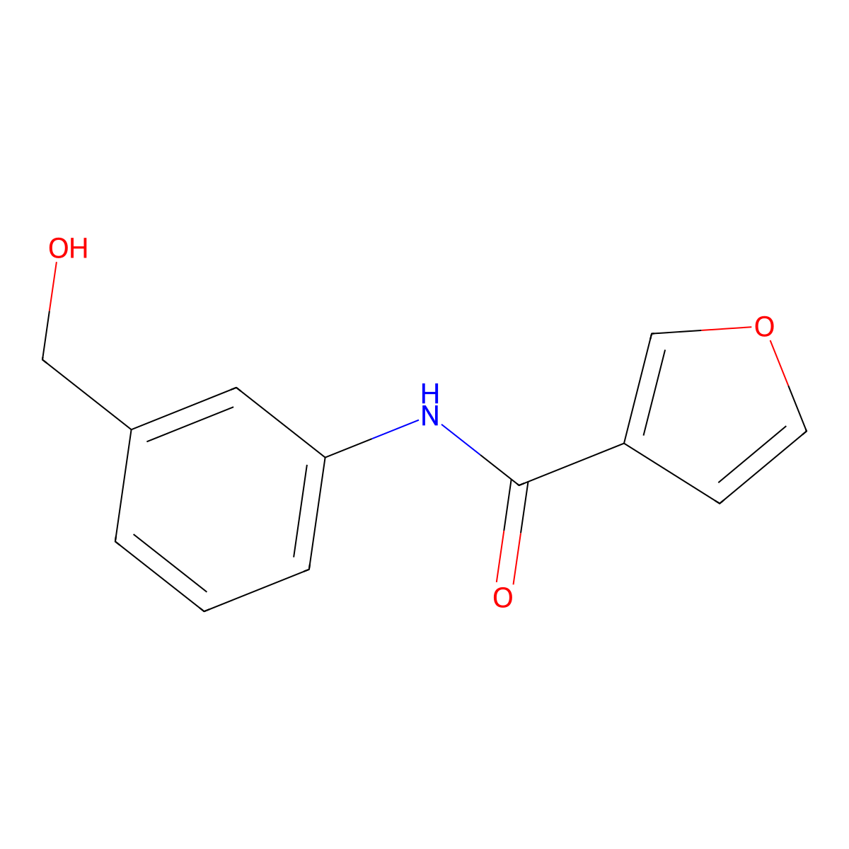 N-[3-(hydroxymethyl)phenyl]furan-3-carboxamide molecular structure, CAS 1183540-06-8
