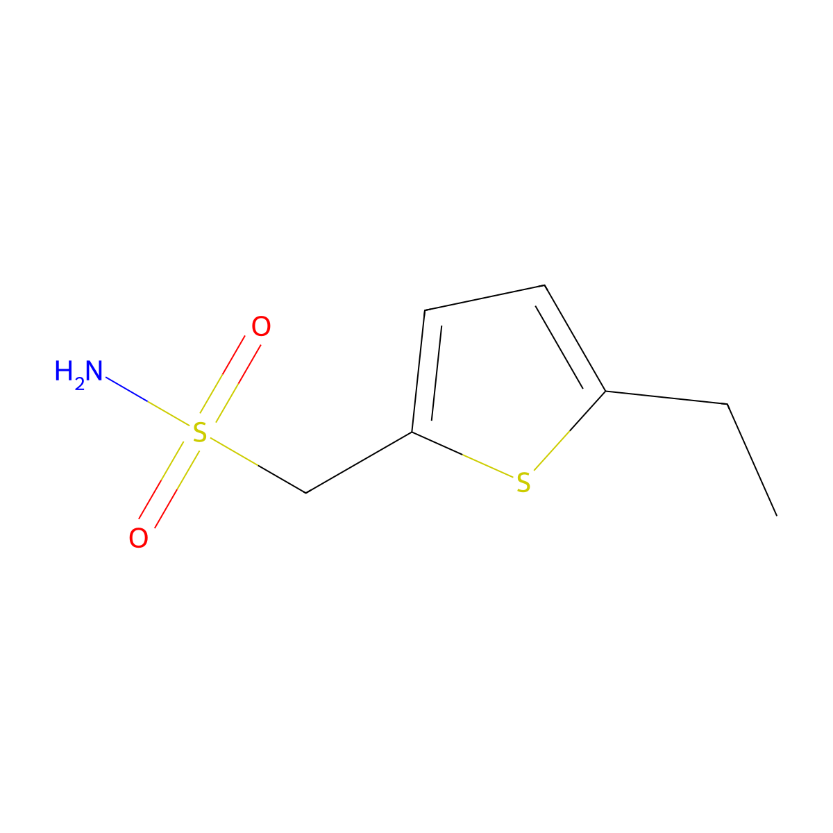 (5-Ethylthiophen-2-yl)methanesulfonamide molecular structure, CAS 1183540-49-9