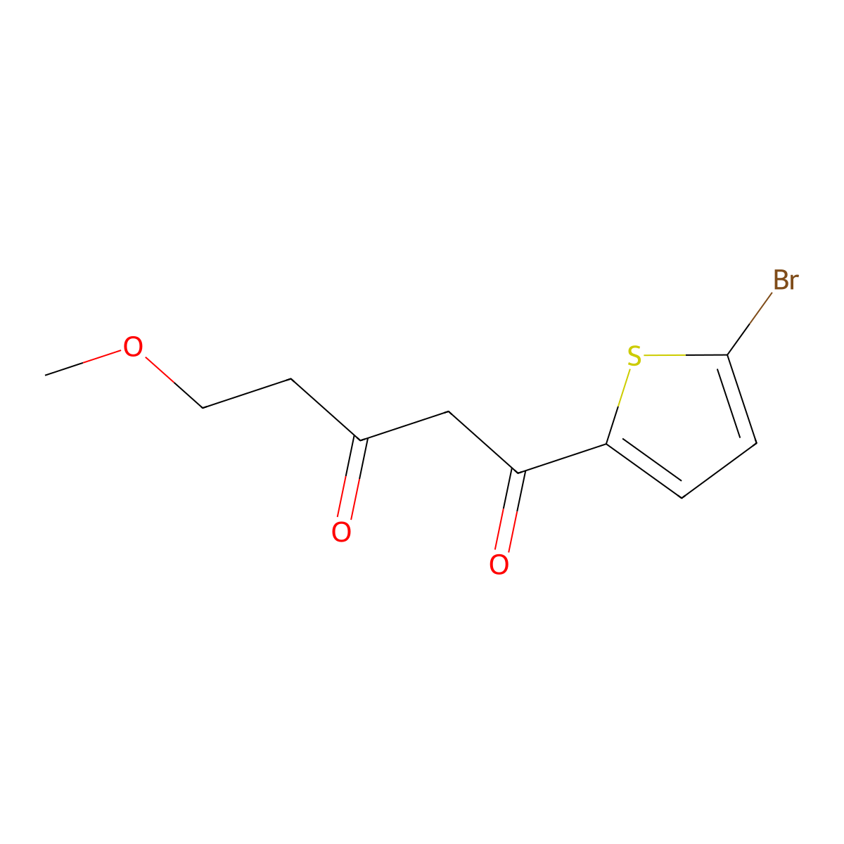1-(5-Bromothiophen-2-yl)-5-methoxypentane-1,3-dione molecular structure, CAS 1183540-72-8