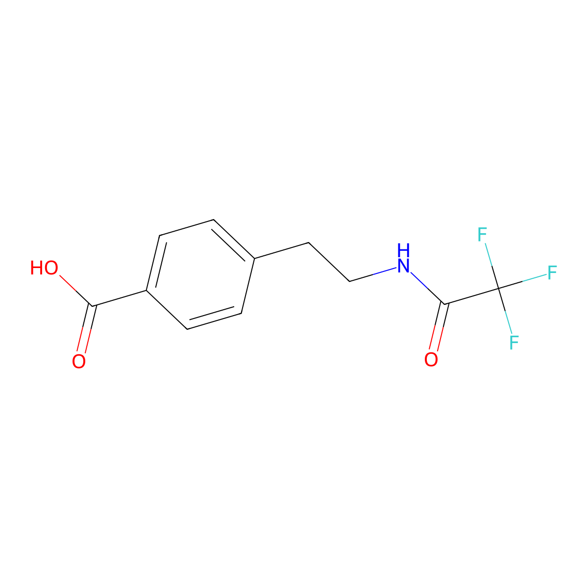 4-[2-(Trifluoroacetamido)ethyl]benzoic acid molecular structure, CAS 1183545-51-8
