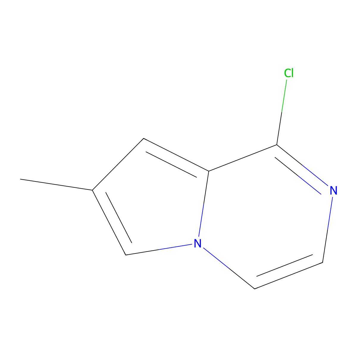 1-Chloro-7-methylpyrrolo[1,2-a]pyrazine molecular structure, CAS 118355-96-7
