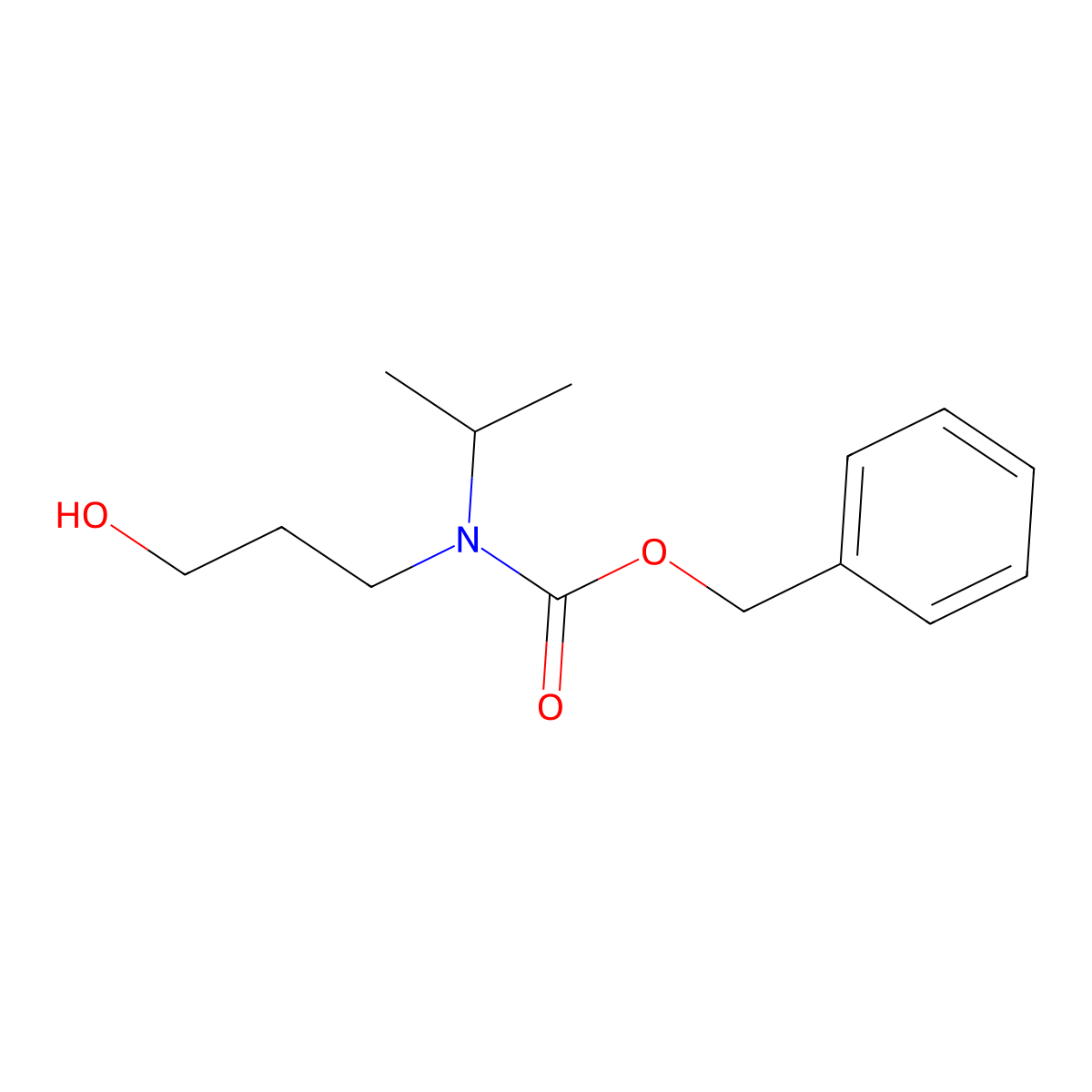 Benzyl (3-hydroxypropyl)(isopropyl)carbamate molecular structure, CAS 1183551-89-4