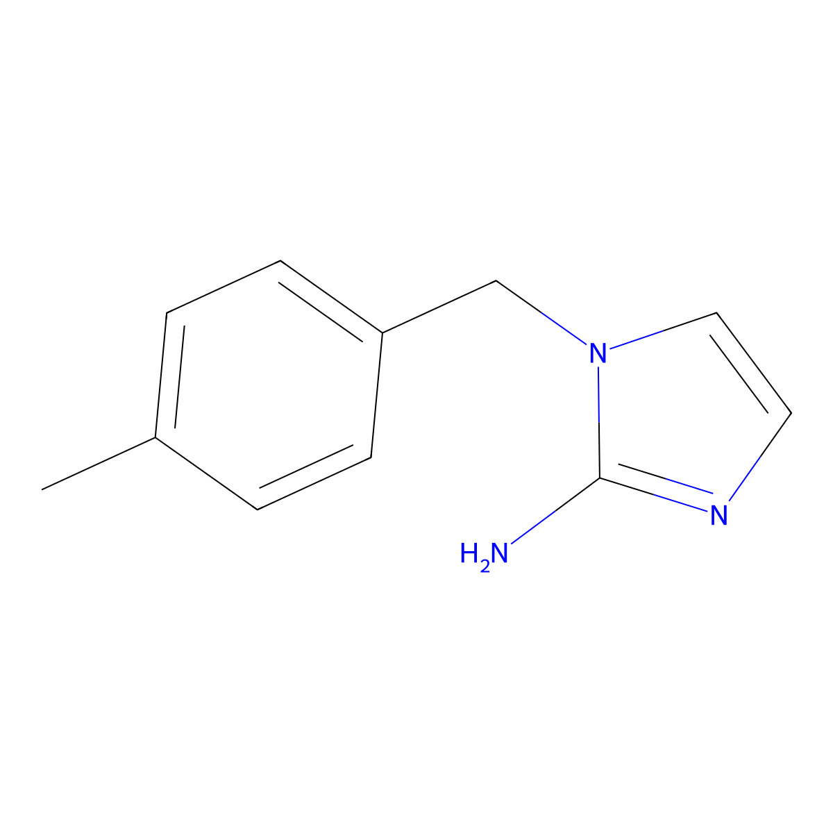 1-[(4-Methylphenyl)methyl]-1H-imidazol-2-amine molecular structure, CAS 1183576-61-5