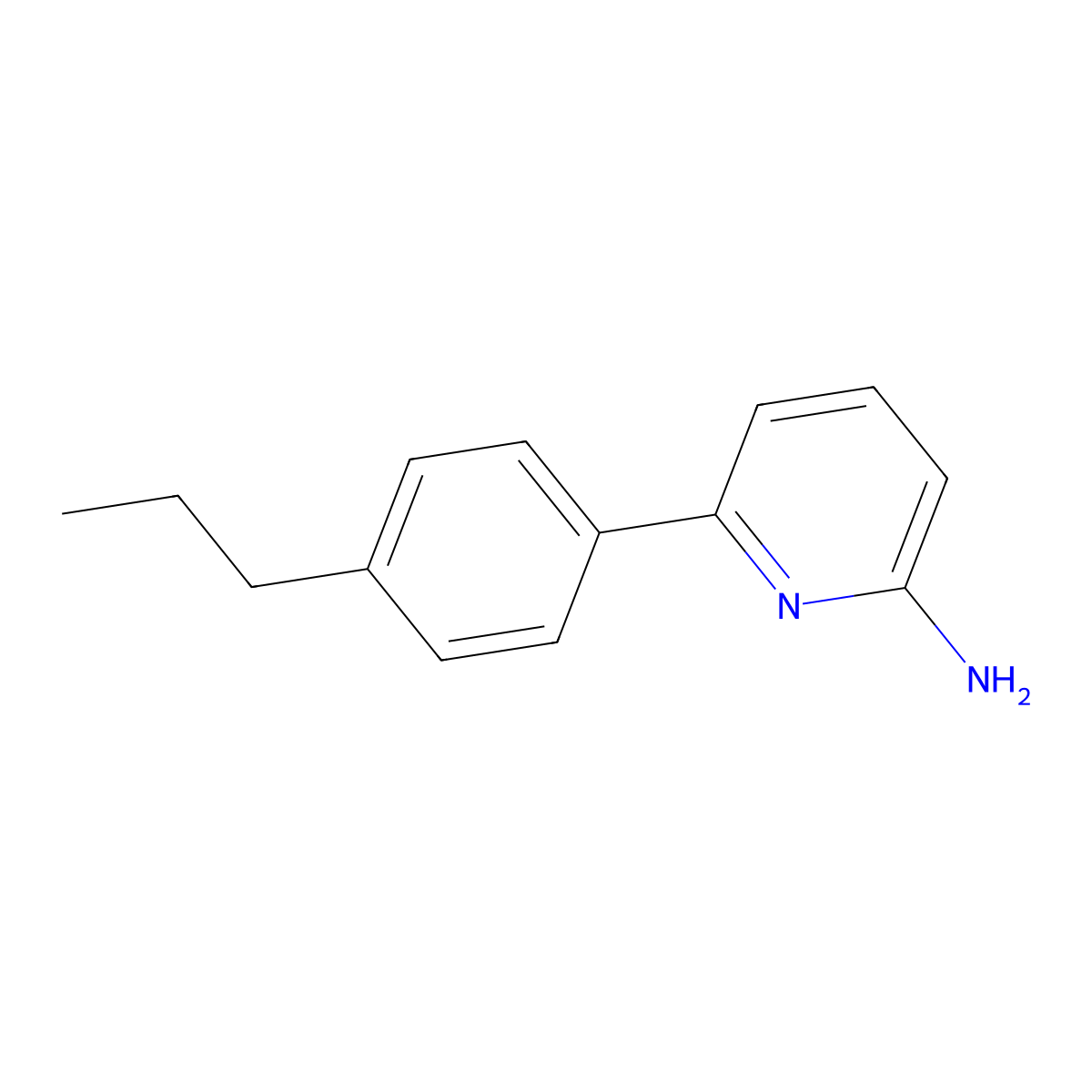 6-(4-Propylphenyl)pyridin-2-amine molecular structure, CAS 1183579-32-9