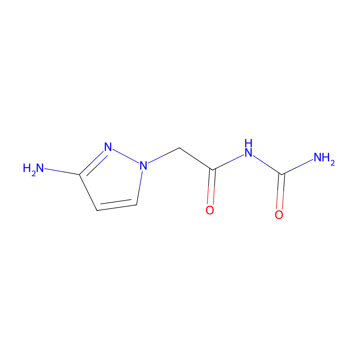 2-(3-Amino-1h-pyrazol-1-yl)-N-carbamoylacetamide molecular structure, CAS 1183584-48-6