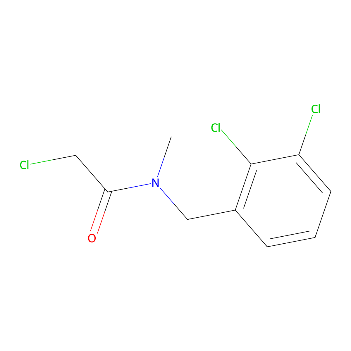 2-Chloro-N-(2,3-dichloro-benzyl)-N-methyl-acetamide molecular structure, CAS 1183592-43-9
