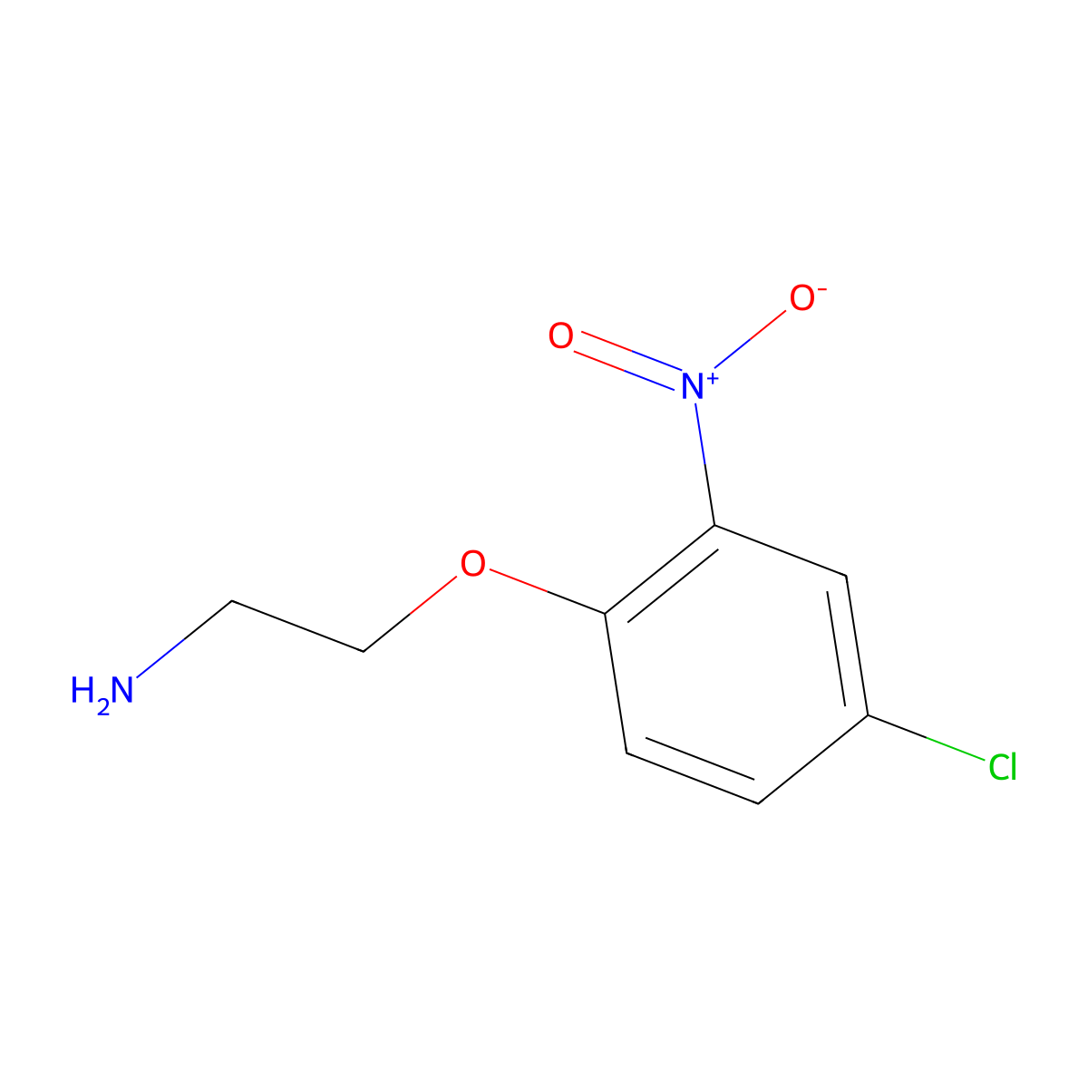 2-(4-Chloro-2-nitrophenoxy)ethan-1-amine molecular structure, CAS 1183594-44-6