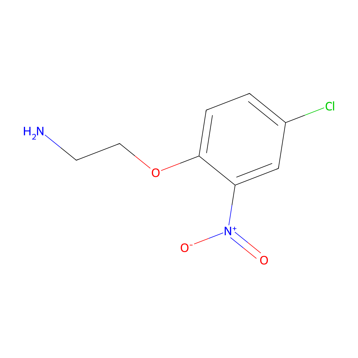 2-(4-Chloro-2-nitrophenoxy)ethan-1-amine molecular structure, CAS 1183594-44-6