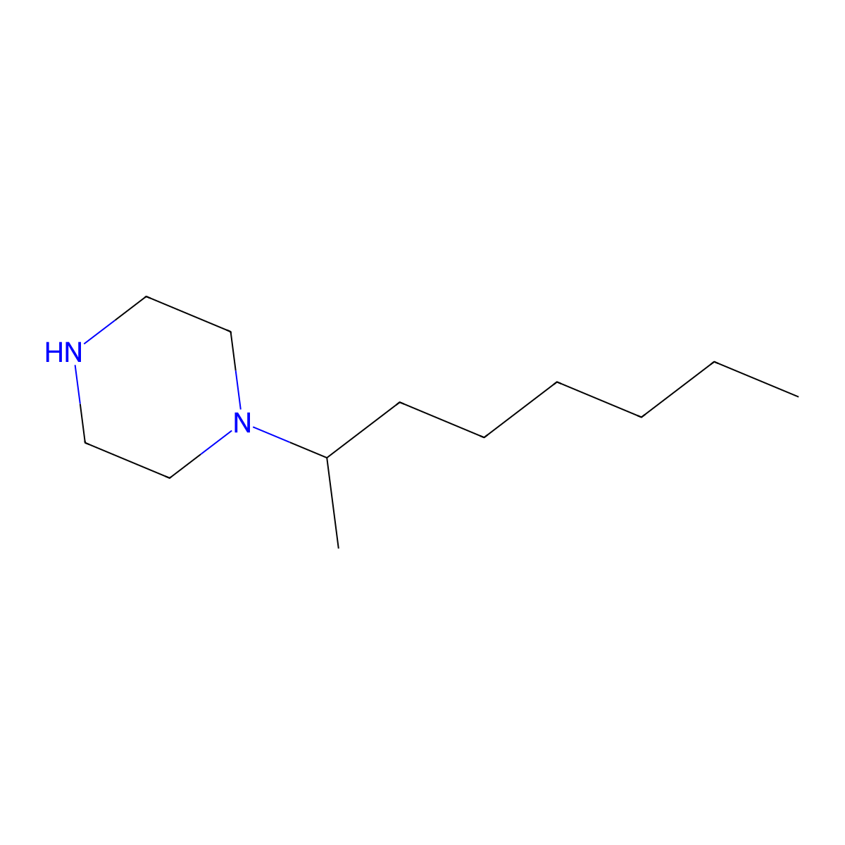 1-(Octan-2-yl)piperazine molecular structure, CAS 1183602-56-3