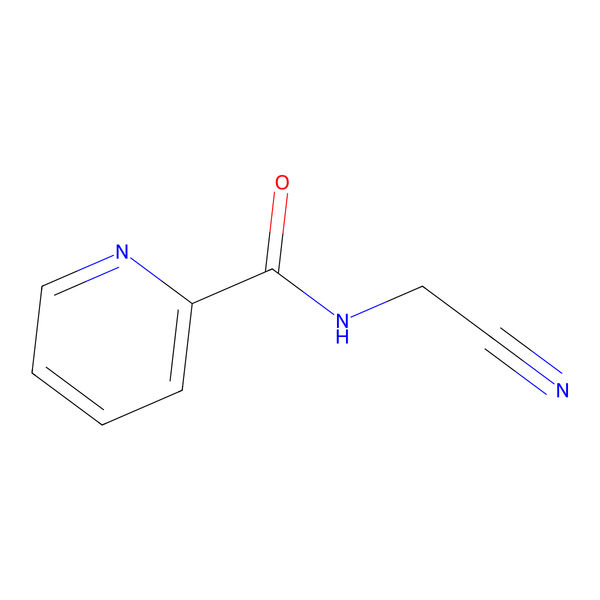 N-(Cyanomethyl)picolinamide molecular structure, CAS 1183609-74-6