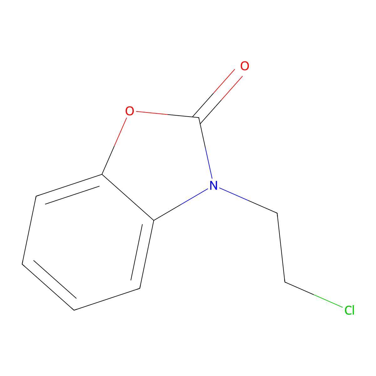 3-(2-Chloroethyl)-2,3-dihydro-1,3-benzoxazol-2-one molecular structure, CAS 118361-37-8