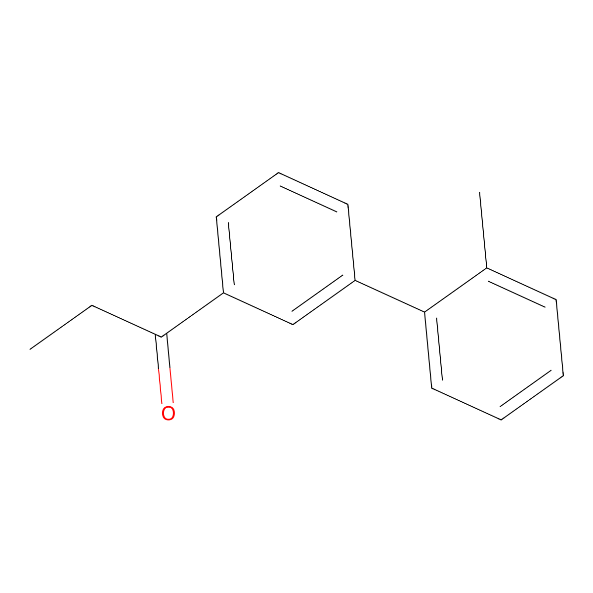 1-(2'-Methyl[1,1'-biphenyl]-3-yl)-1-propanone molecular structure, CAS 1183629-56-2