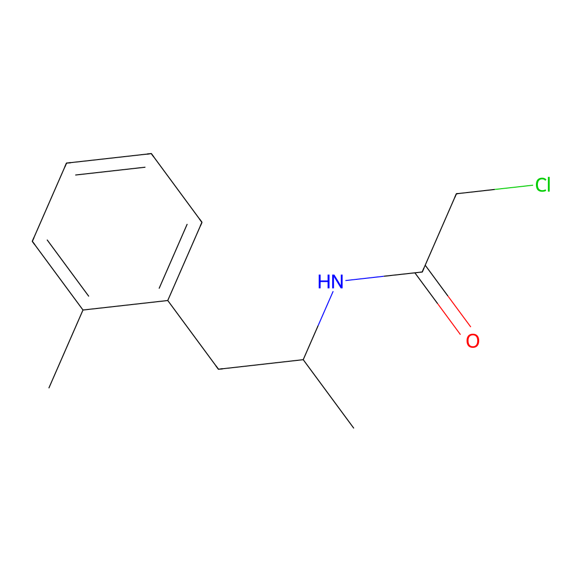 2-chloro-N-[1-(2-methylphenyl)propan-2-yl]acetamide molecular structure, CAS 1183650-81-8