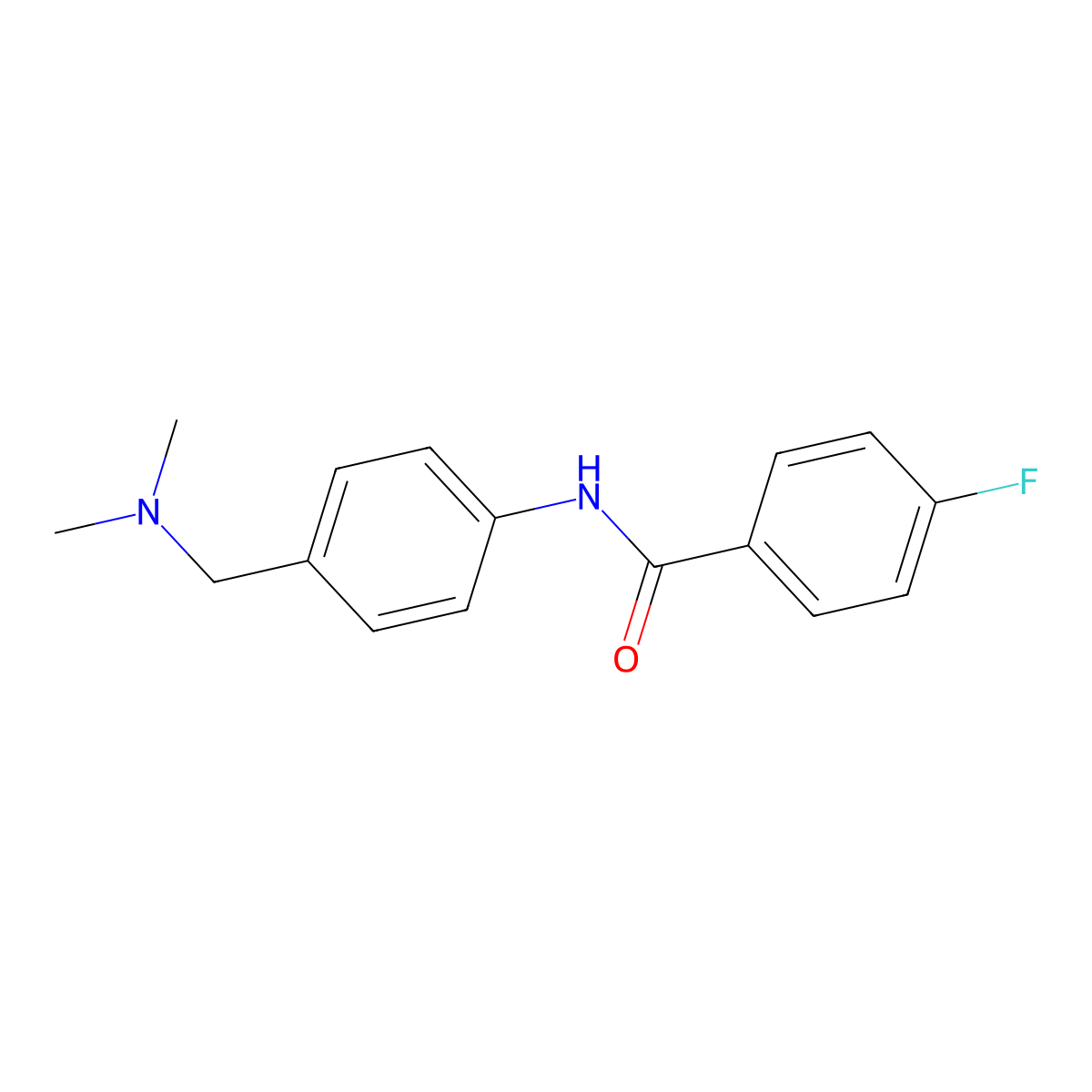 N-{4-[(dimethylamino)methyl]phenyl}-4-fluorobenzamide molecular structure, CAS 1183655-01-7