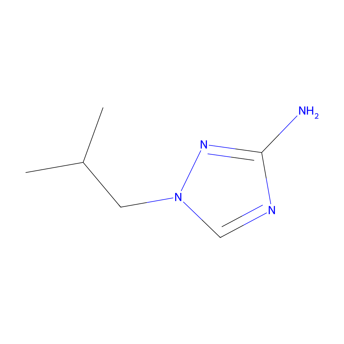 1-(2-Methylpropyl)-1H-1,2,4-triazol-3-amine molecular structure, CAS 1183673-76-8