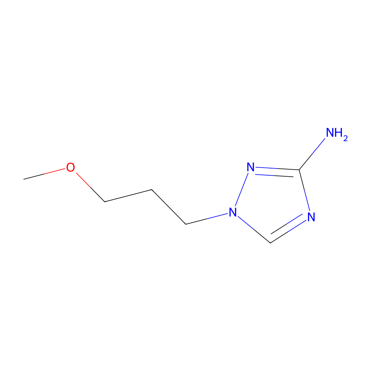 1-(3-Methoxypropyl)-1H-1,2,4-triazol-3-amine molecular structure, CAS 1183679-83-5
