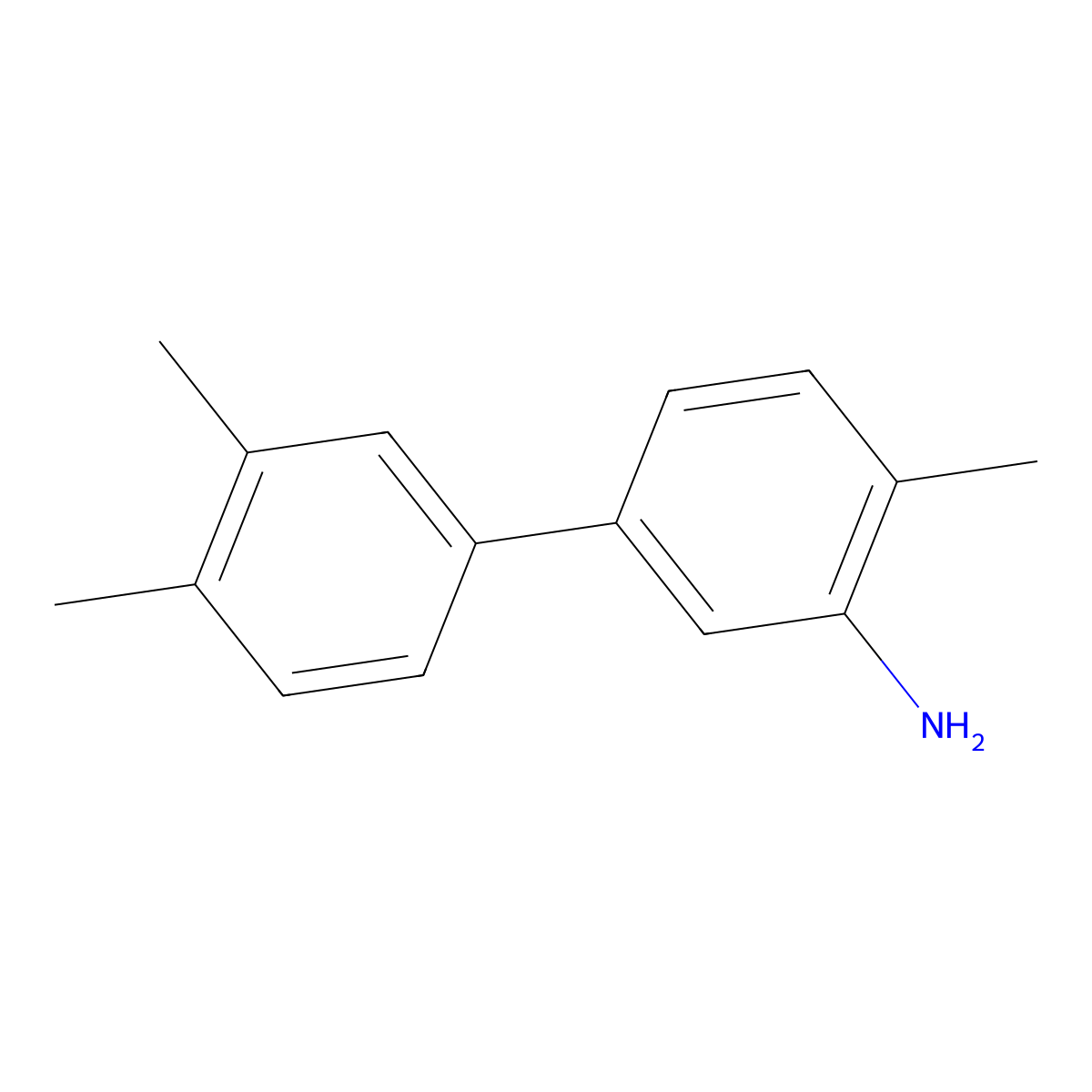 3',4,4'-Trimethyl-[1,1'-biphenyl]-3-amine molecular structure, CAS 1183693-84-6