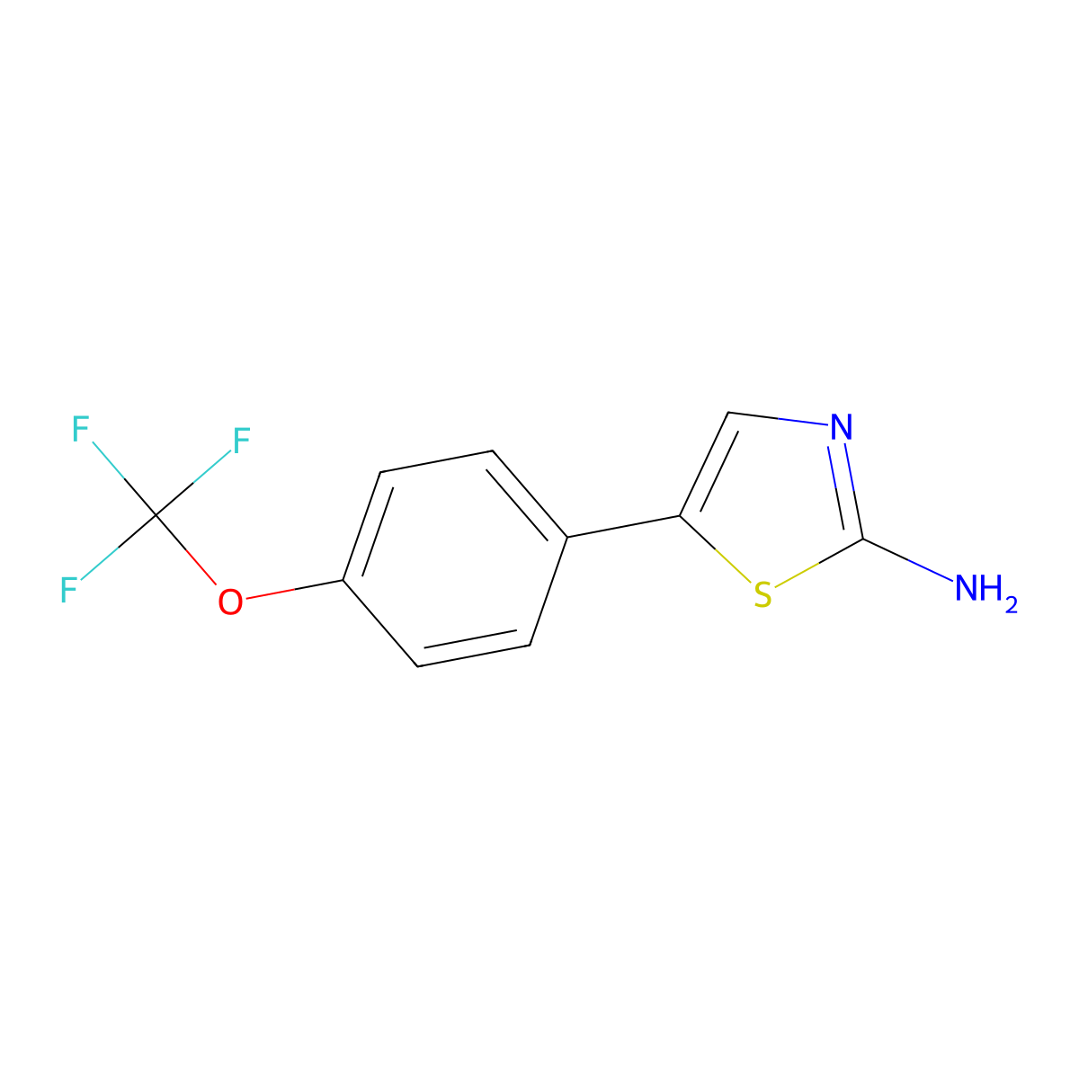 5-(4-(Trifluoromethoxy)phenyl)thiazol-2-amine molecular structure, CAS 1183699-24-2