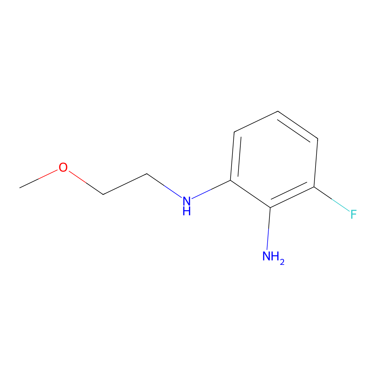 3-Fluoro-N1-(2-methoxyethyl)benzene-1,2-diamine molecular structure, CAS 1183707-64-3