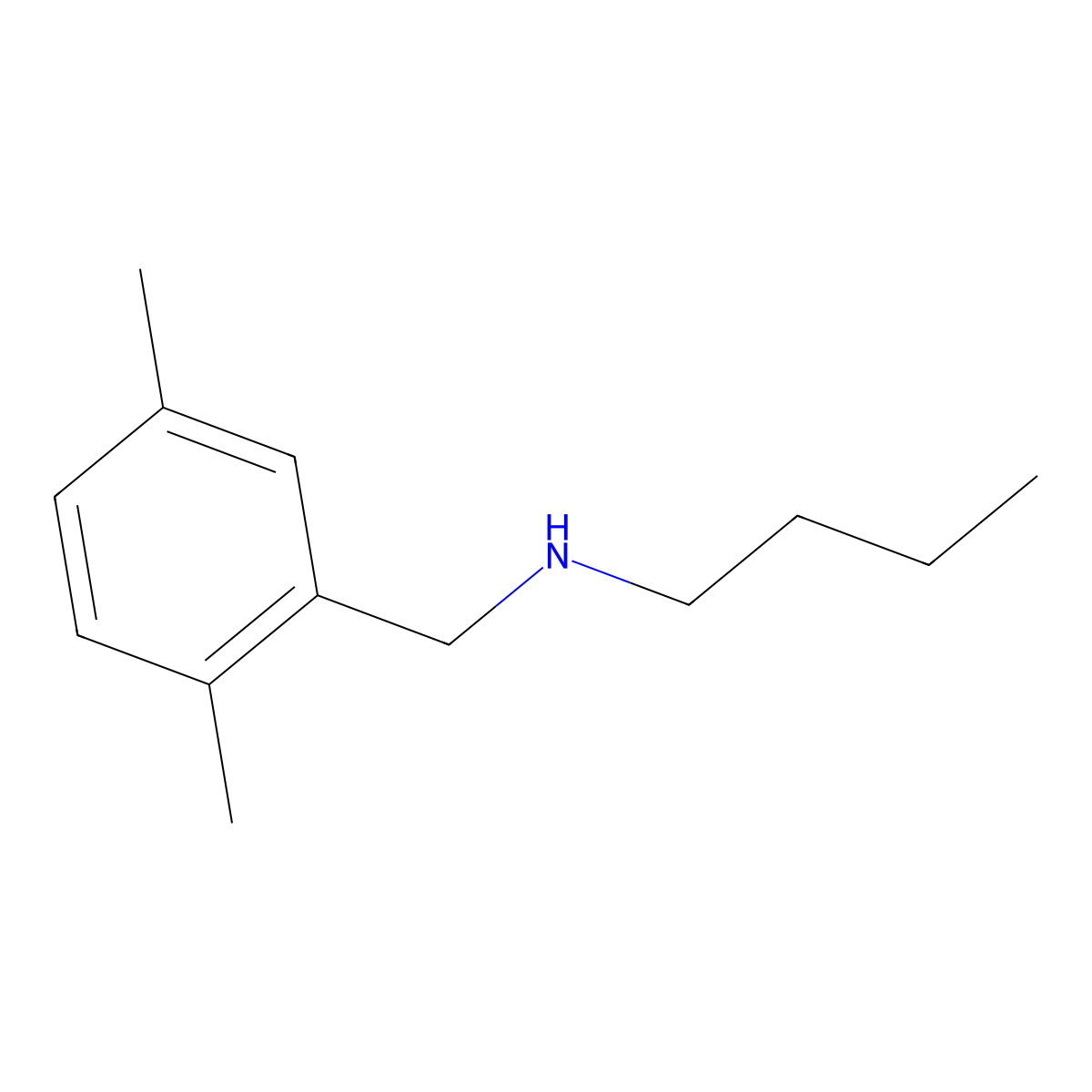 Butyl[(2,5-dimethylphenyl)methyl]amine molecular structure, CAS 1183720-18-4