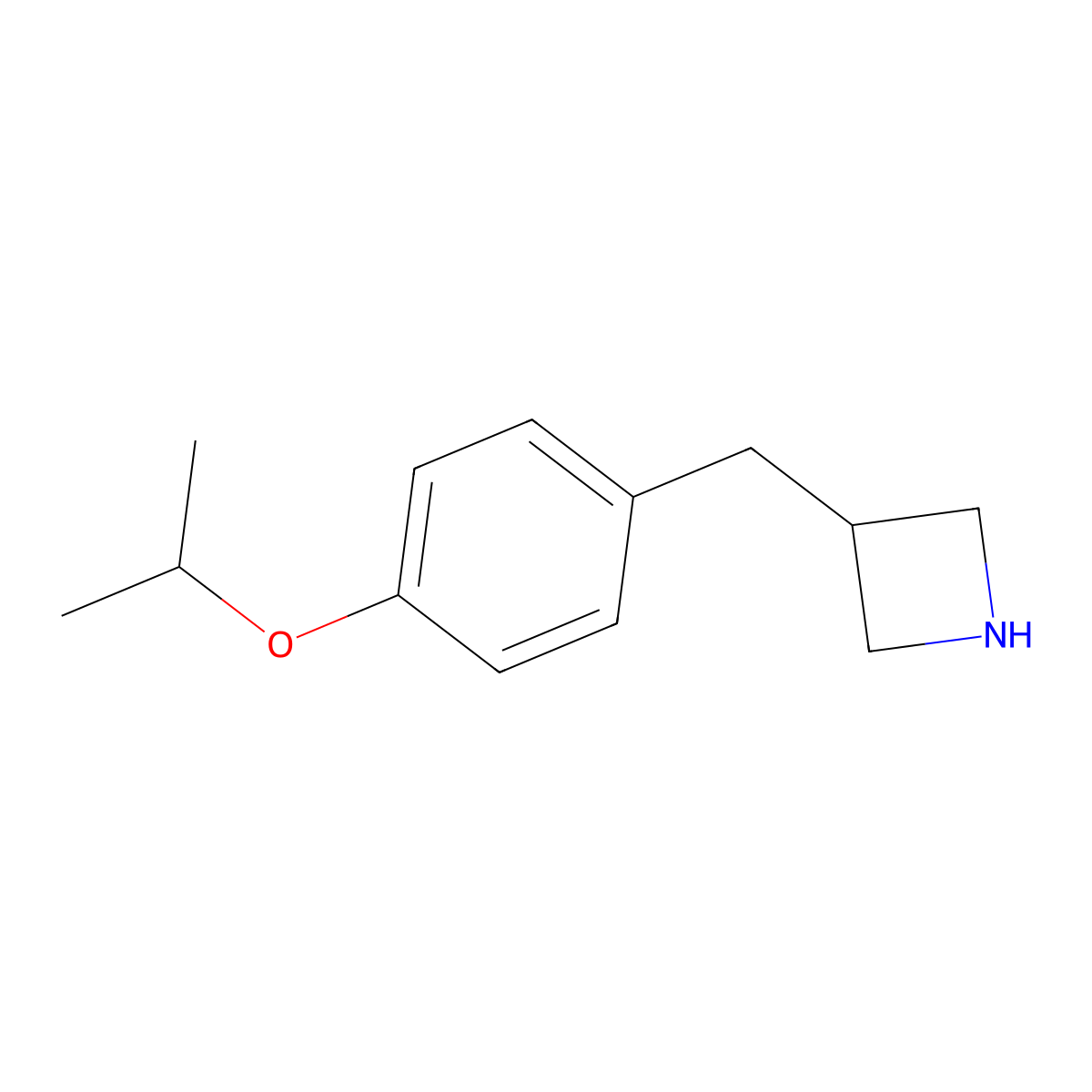3-(4-Isopropoxybenzyl)azetidine molecular structure, CAS 1183724-87-9