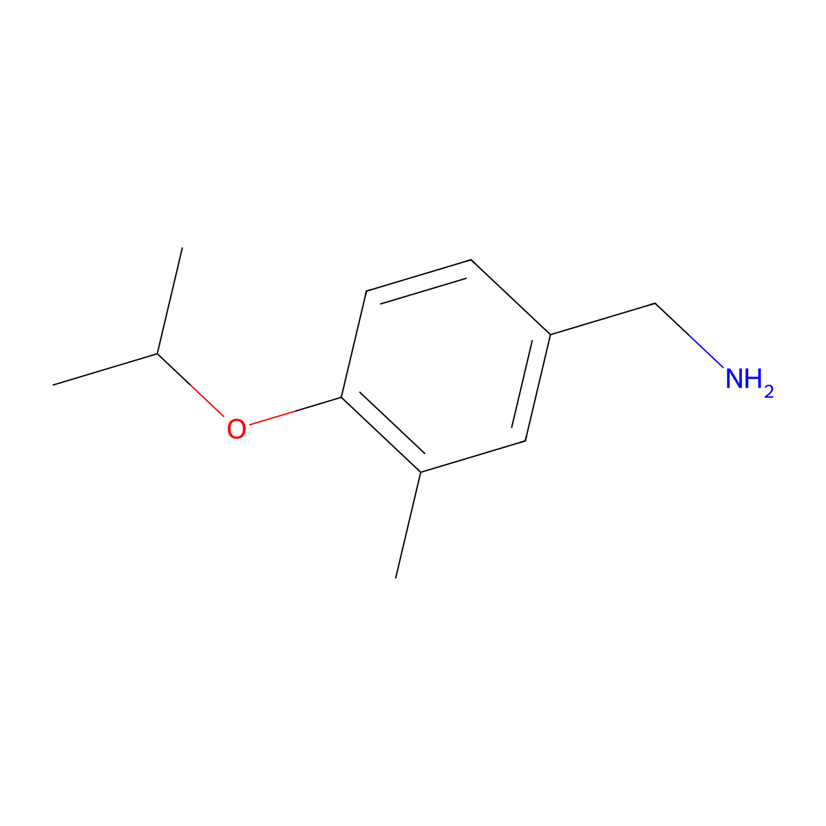 4-Isopropoxy-3-methyl-benzylamine molecular structure, CAS 1183725-82-7