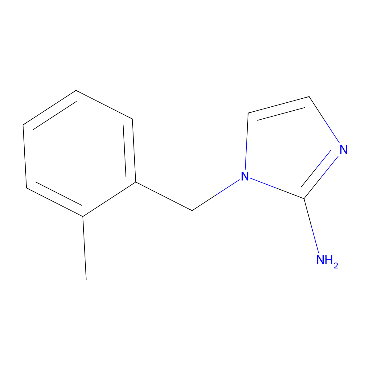 1-[(2-Methylphenyl)methyl]-1H-imidazol-2-amine molecular structure, CAS 1183730-83-7