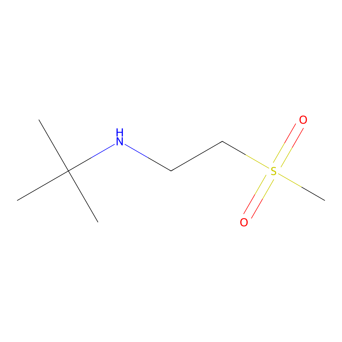 Tert-butyl(2-methanesulfonylethyl)amine molecular structure, CAS 1183755-41-0