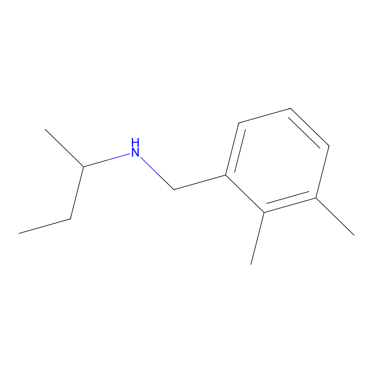 (Butan-2-yl)[(2,3-dimethylphenyl)methyl]amine molecular structure, CAS 1183758-76-0