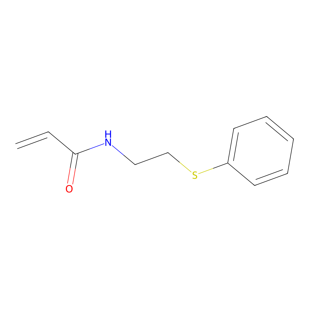 N-[2-(phenylsulfanyl)ethyl]prop-2-enamide molecular structure, CAS 1183765-55-0