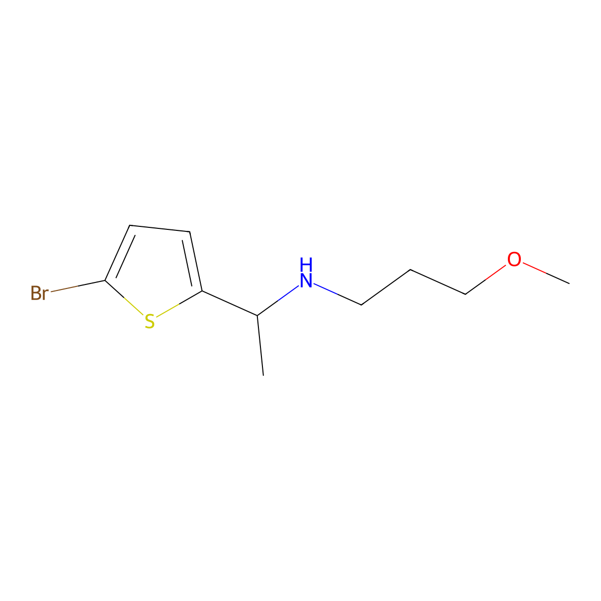 [1-(5-Bromothiophen-2-yl)ethyl](3-methoxypropyl)amine molecular structure, CAS 1183767-51-2