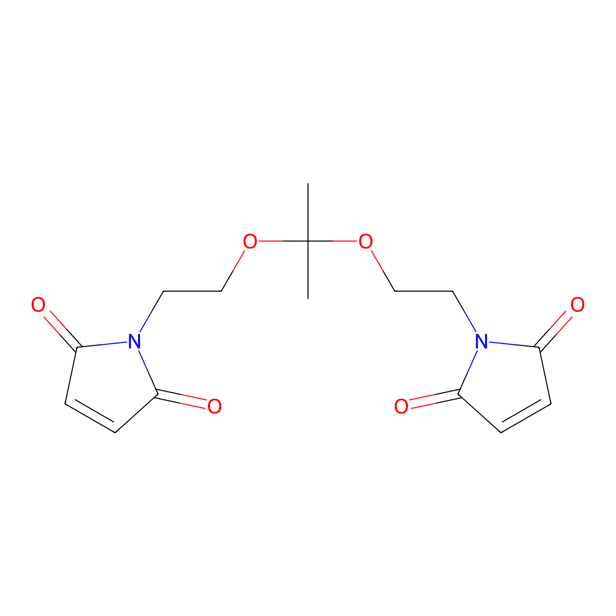 Bis(maleimidoethoxy)propane molecular structure, CAS 118377-62-1