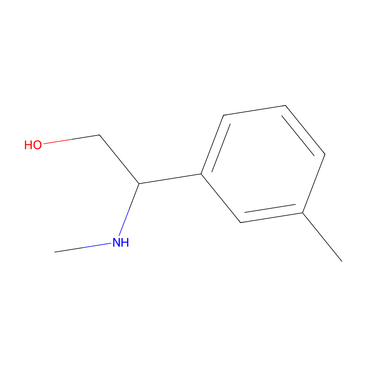 2-(Methylamino)-2-(m-tolyl)ethanol molecular structure, CAS 1183773-67-2