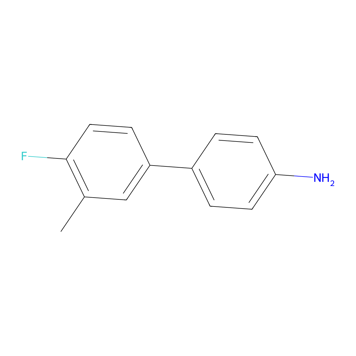 4-(4-Fluoro-3-methylphenyl)aniline molecular structure, CAS 1183774-59-5