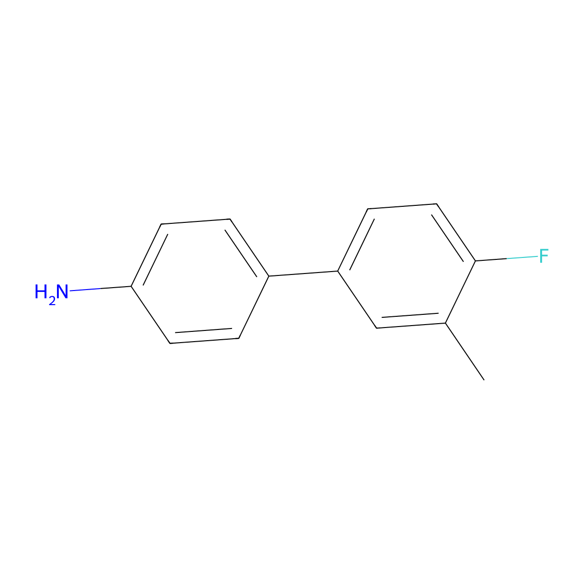 4-(4-Fluoro-3-methylphenyl)aniline molecular structure, CAS 1183774-59-5