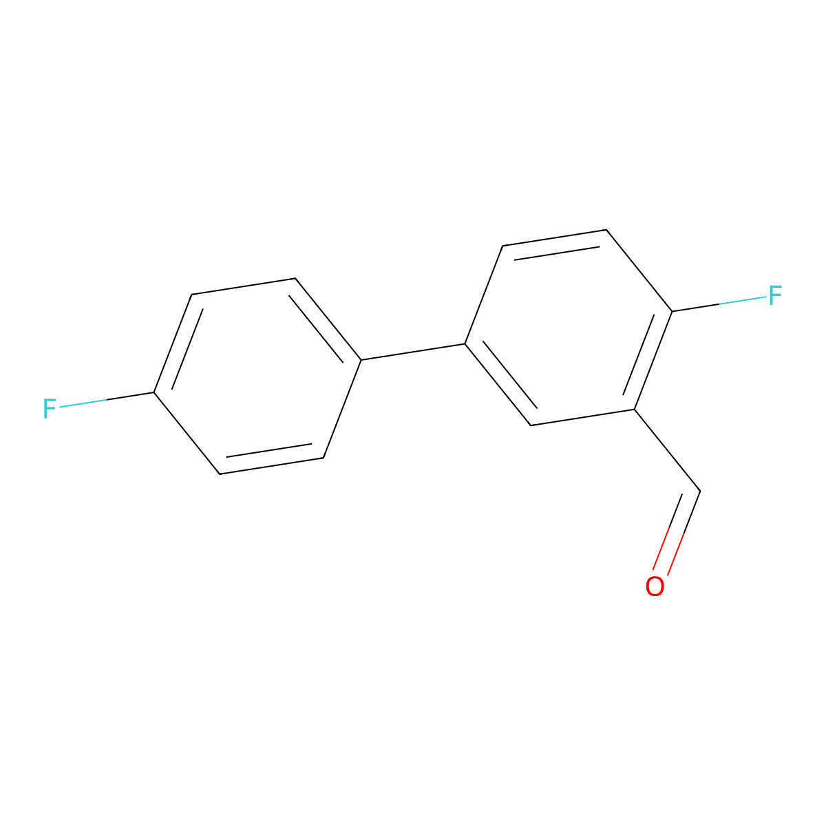 4,4'-Difluoro-[1,1'-biphenyl]-3-carbaldehyde molecular structure, CAS 1183780-71-3