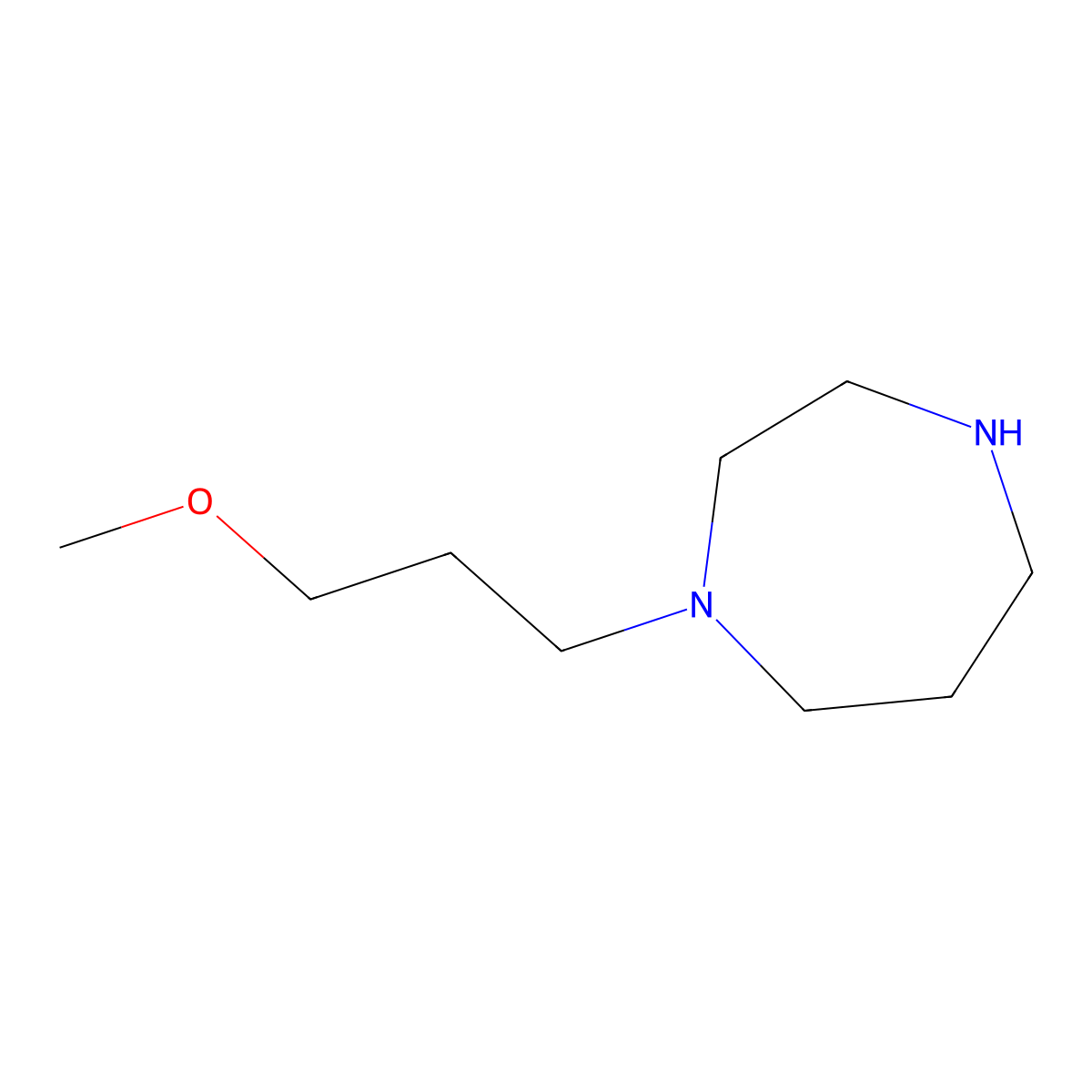 1-(3-Methoxypropyl)-1,4-diazepane molecular structure, CAS 1183783-04-1