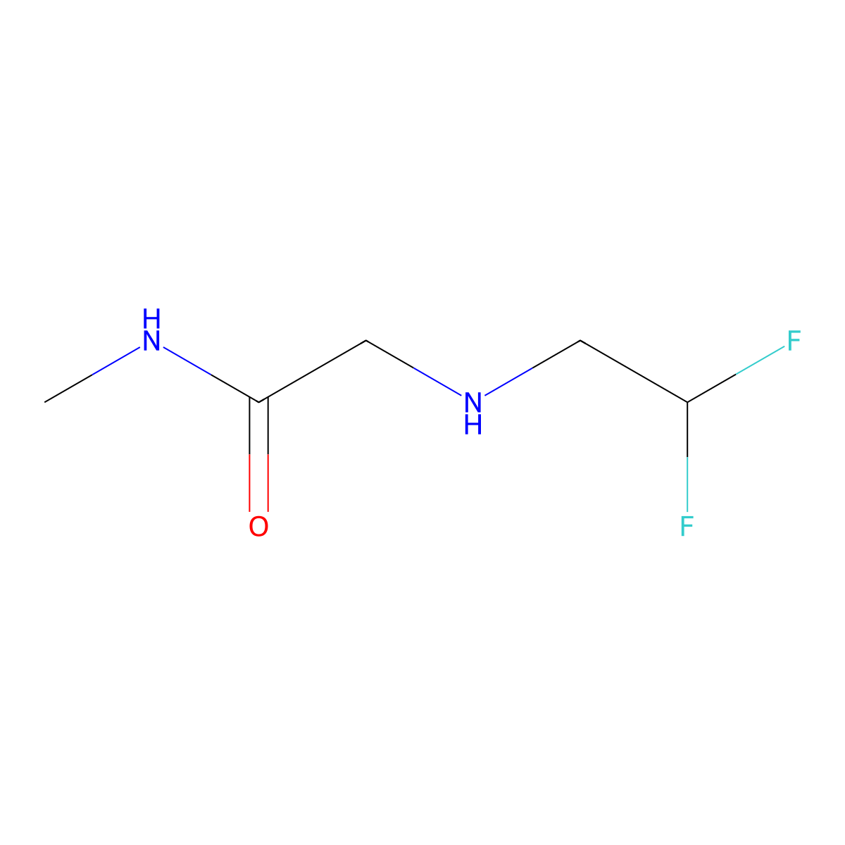 2-[(2,2-difluoroethyl)amino]-N-methylacetamide molecular structure, CAS 1183786-69-7