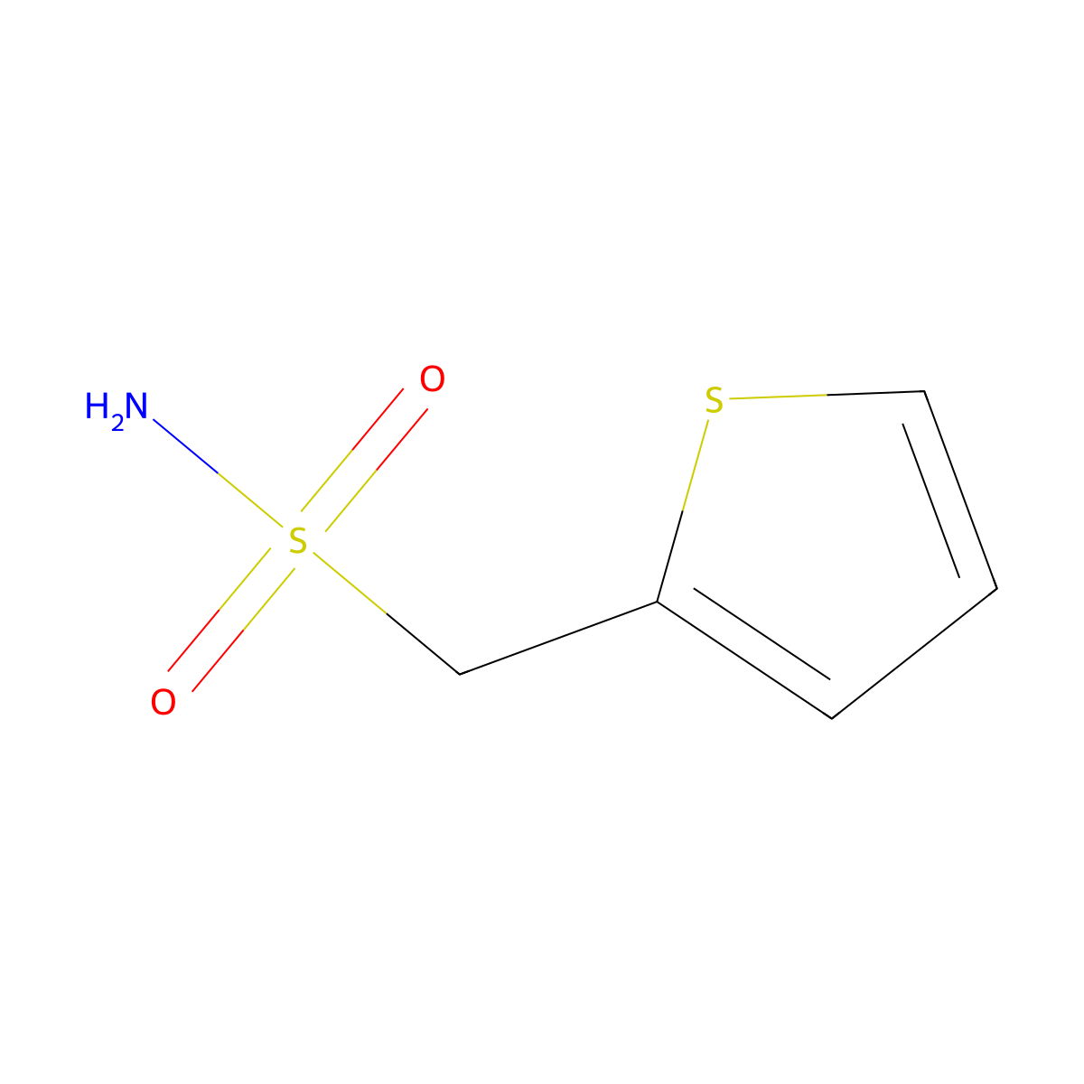 (Thiophen-2-yl)methanesulfonamide molecular structure, CAS 1183787-11-2