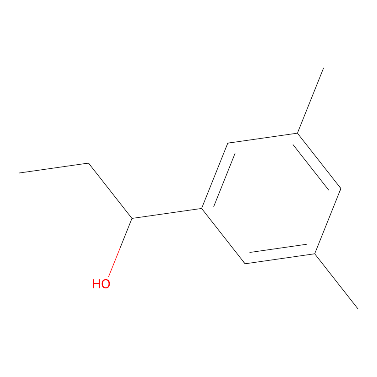 1-(3,5-Dimethylphenyl)-1-propanol molecular structure, CAS 1183794-86-6