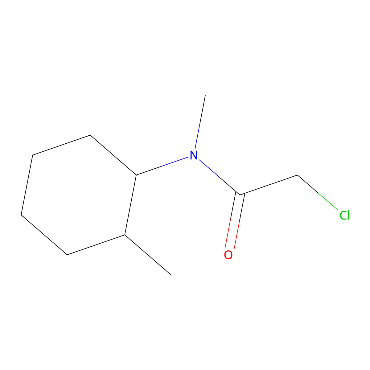 2-chloro-N-methyl-N-(2-methylcyclohexyl)acetamide molecular structure, CAS 1183795-70-1