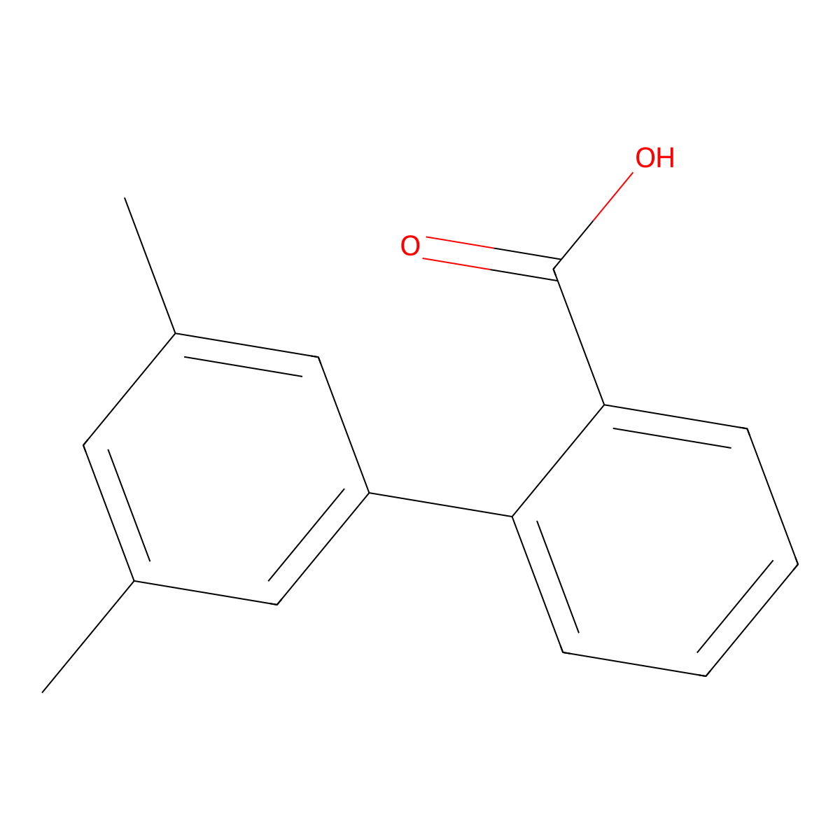 2-(3,5-Dimethylphenyl)benzoic acid molecular structure, CAS 1183804-03-6