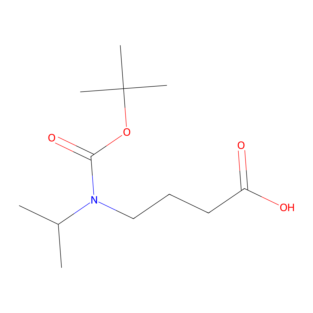 4-((tert-Butoxycarbonyl)(isopropyl)amino)butanoic acid molecular structure, CAS 1183815-08-8