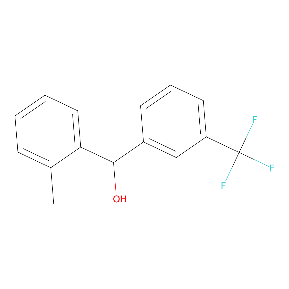 alpha-(2-Methylphenyl)-3-(trifluoromethyl)benZenemethanol molecular structure, CAS 1183817-97-1