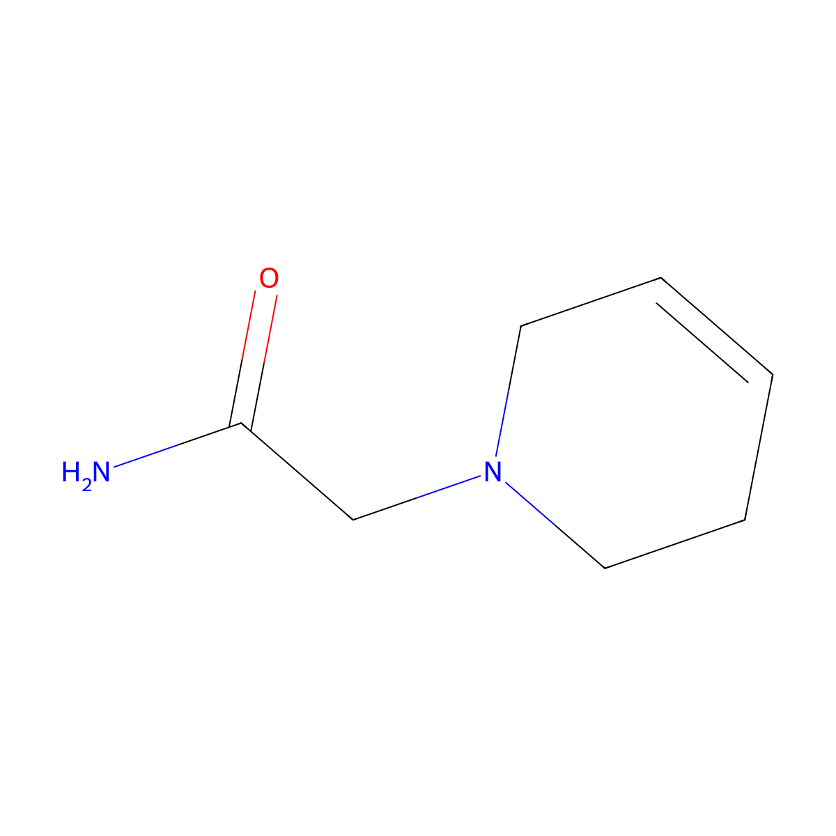 2-(3,6-Dihydropyridin-1(2h)-yl)acetamide molecular structure, CAS 118382-19-7