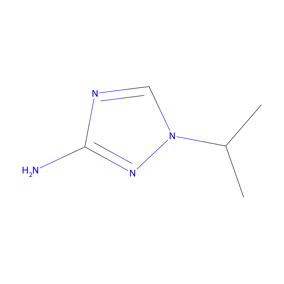 1-(propan-2-yl)-1H-1,2,4-triazol-3-amine molecular structure, CAS 1183827-04-4