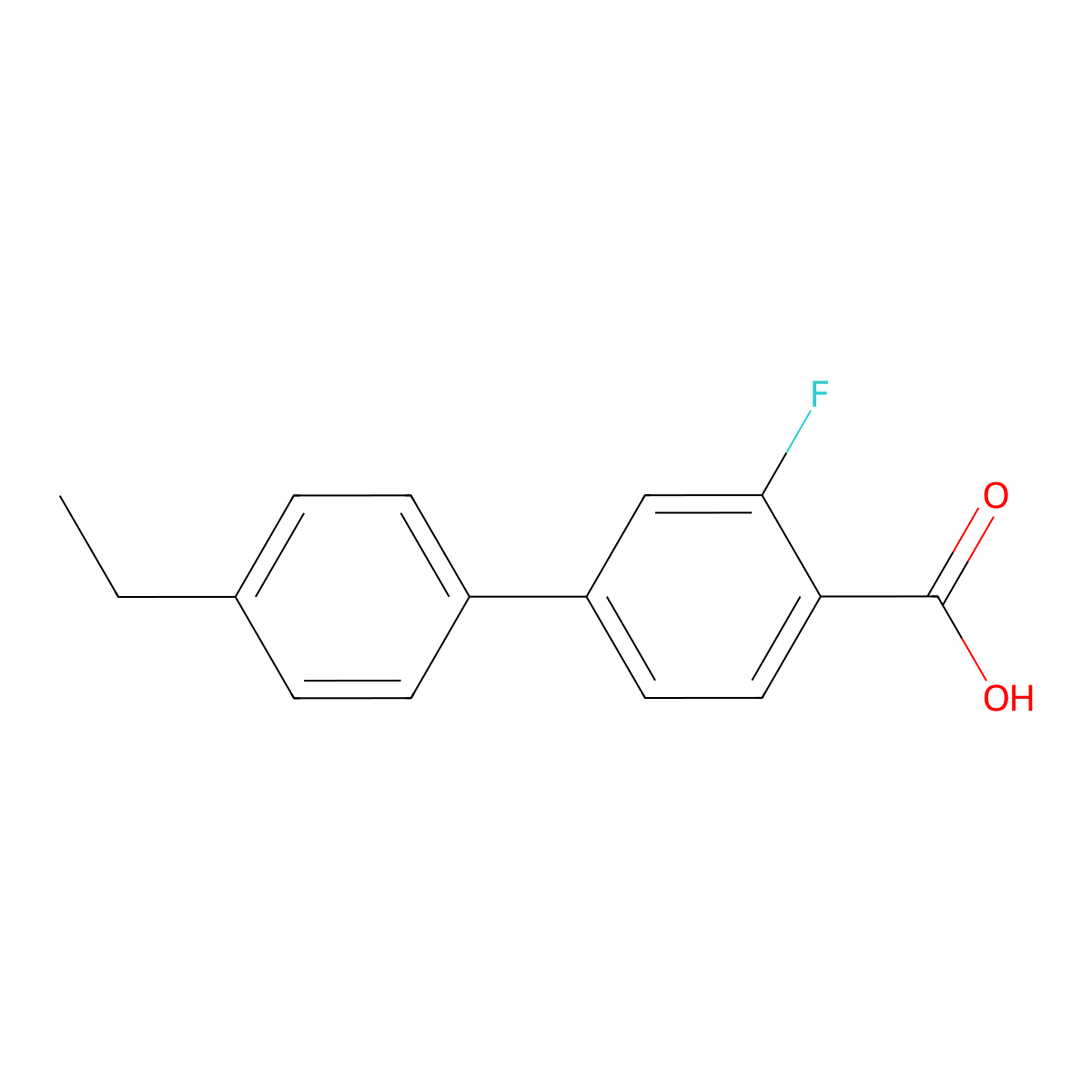 4-(4-Ethylphenyl)-2-fluorobenzoic acid molecular structure, CAS 1183828-92-3