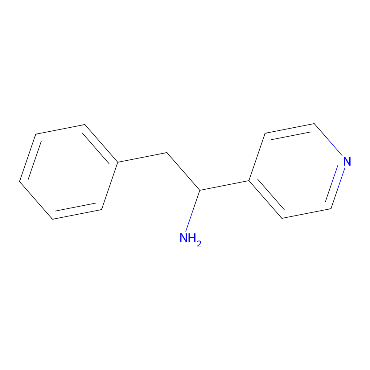 2-Phenyl-1-(pyridin-4-yl)ethan-1-amine dihydrochloride molecular structure, CAS 118385-86-7