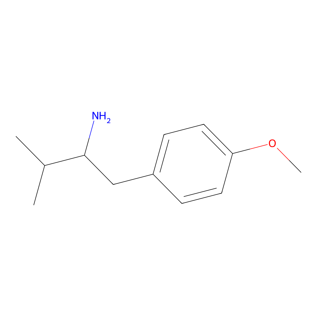 1-(4-Methoxyphenyl)-3-methylbutan-2-amine molecular structure, CAS 1183865-60-2